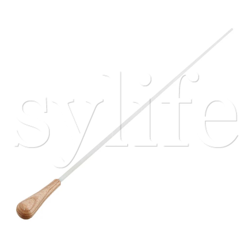 Bastón con mango de sándalo para Conductor de orquesta, 38x2 cm, Burlywood