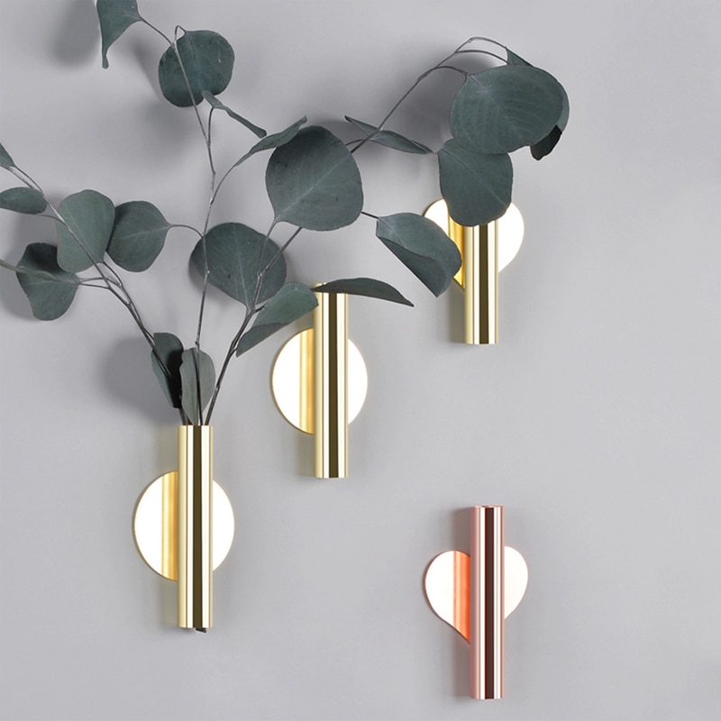 Zauberstab Montieren Blume Vase Rohr Zauberstab Hängen Metall Pflanzen Halfter Gestell Blumentopf Wohnkultur Hochzeit Dekoration Für Wohnzimmer Vase