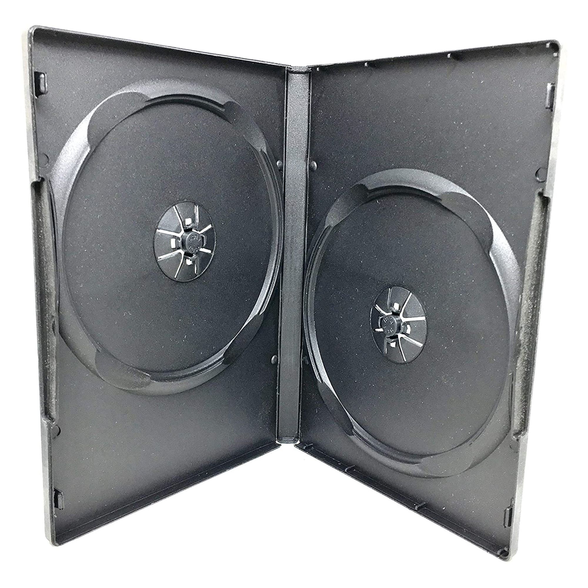 Case Voor CD-DVD-BD | 2 Schijven | 14Mm | Zwart | 50 Pcs-Standaard Dubbele Cd Dvd Box bluray Plastic Sorteren