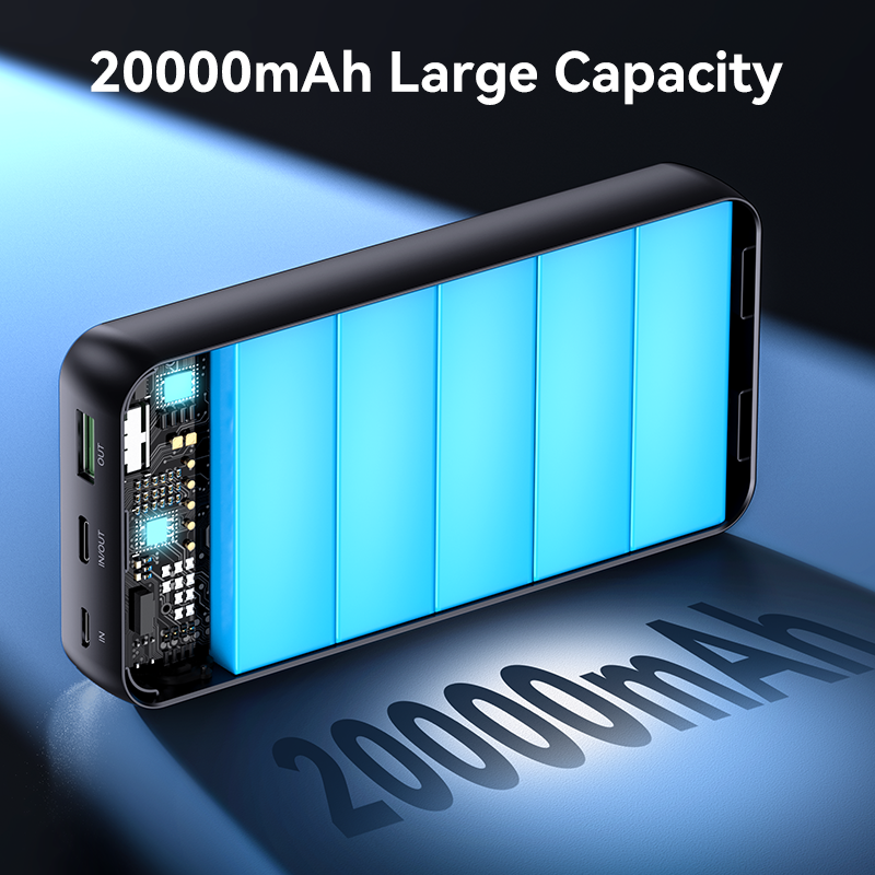 KUULAA 20000mAh banco de energía batería externa portátil 22,5 W cargador portátil de carga rápida para iPhone xiaomi redmi poco Powerbank