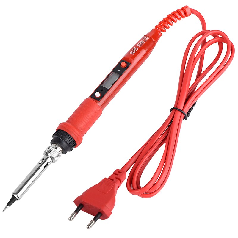 JCD Soldering Iron Tin Electric 80W 220V Adjustable Temperature Welding Tool Soldering Iron Stand Soldering Set for Diy Kit: 908S-RBH / US