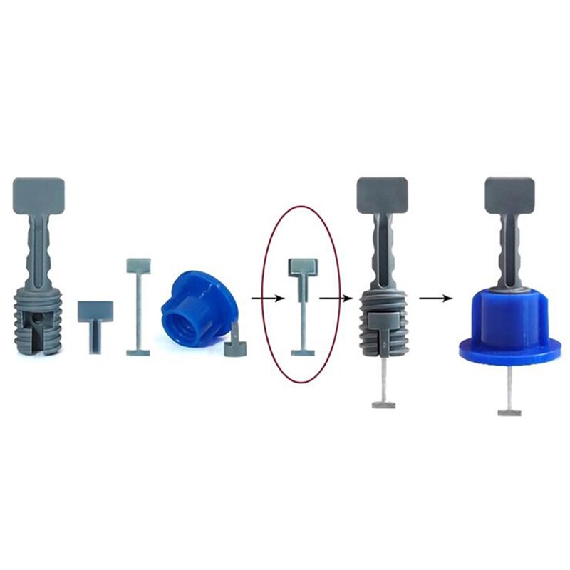 50Pcs Leveling System Kit For Tile Flat Ceramic Floor Wall Construction Tools Reusable Tile Leveling System