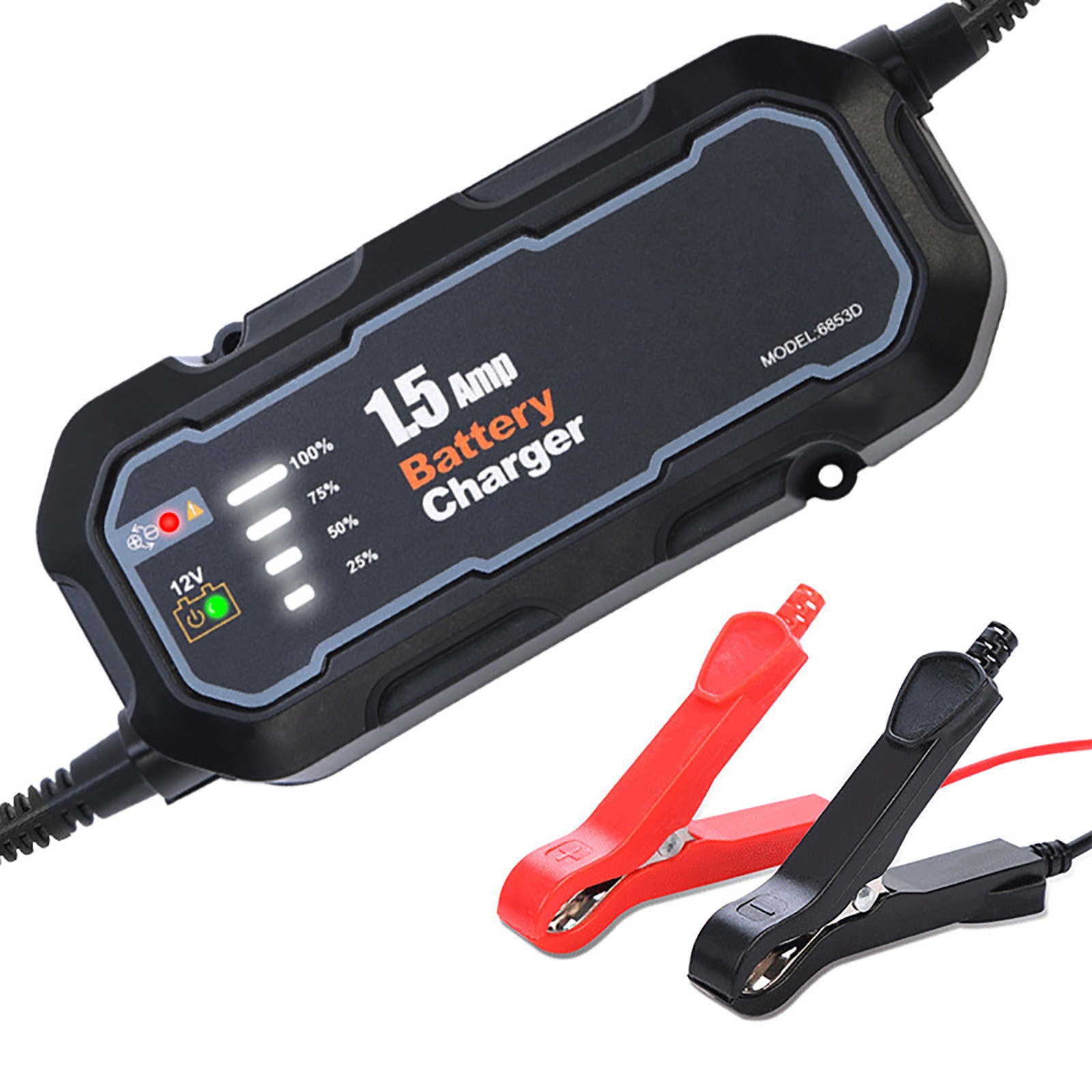 12V Pulse Car Auto Power Inverters Motorcycle Charger 1500mA Lead-acid Intelligent Repair Battery