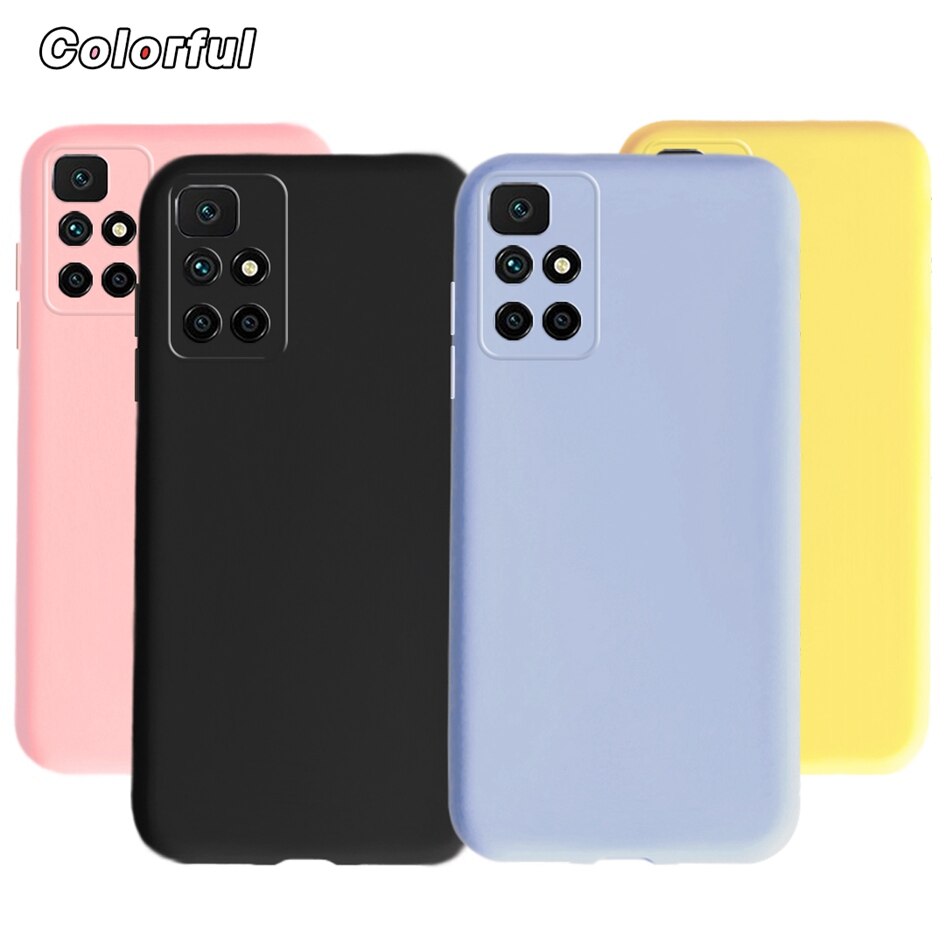 Funda de silicona para Xiaomi Redmi 10, carcasa suave a prueba de golpes, parachoques