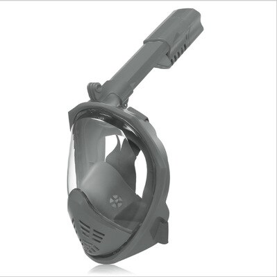 Zwemmen Volledige Gezicht Snorkelen Masker Volwassen Kids Onderwater Scuba Anti Fog Snorkel Duikbril Set Apparatuur: Light Grey / S/m