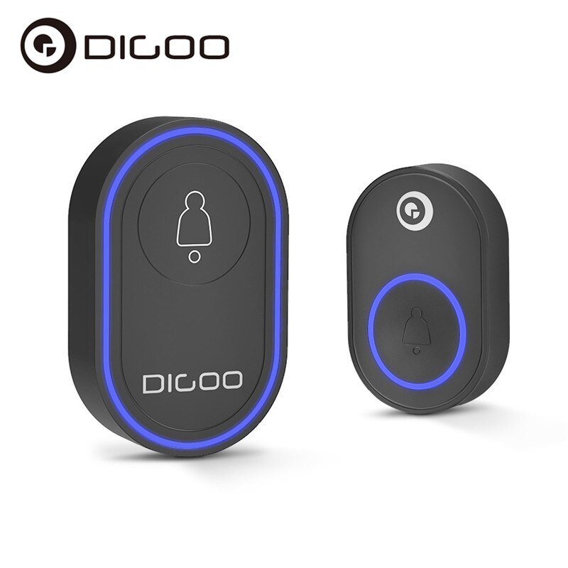 DIGOO 433MHz Wireless Welcome Doorbell Security Alarm Doorbell Smart Door Bell Chime 58 Ringtones Selection Indoor Outdoor Chime