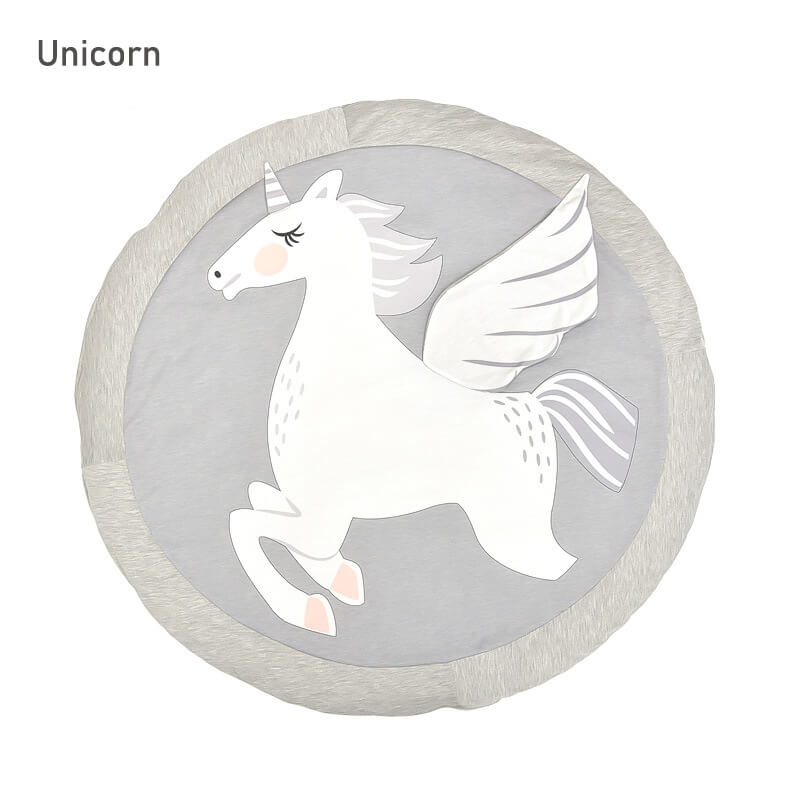 tapis enfant d’eveil bebe tapis de jeu pour bébé jeux enfants tapis de priere islam enfant interactif rond enfant: Unicorn