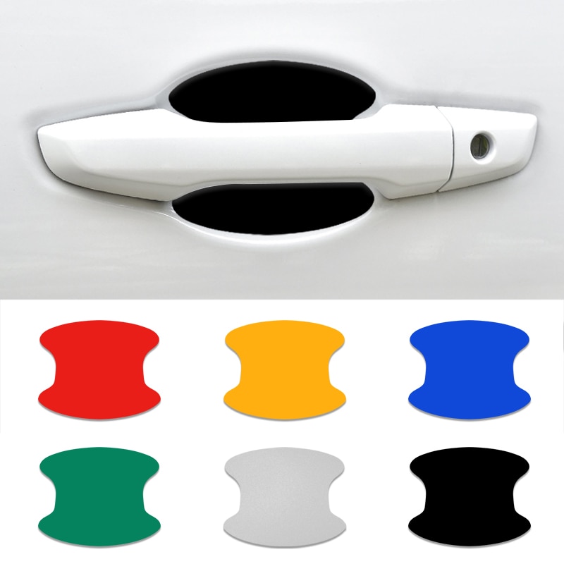 4 stuks reflecterende folie voor deurgrepen van auto's, deurgrepen en deurknoppen, stickers voor hyundai tucson solaris,  ix35 autostickers en accessoires