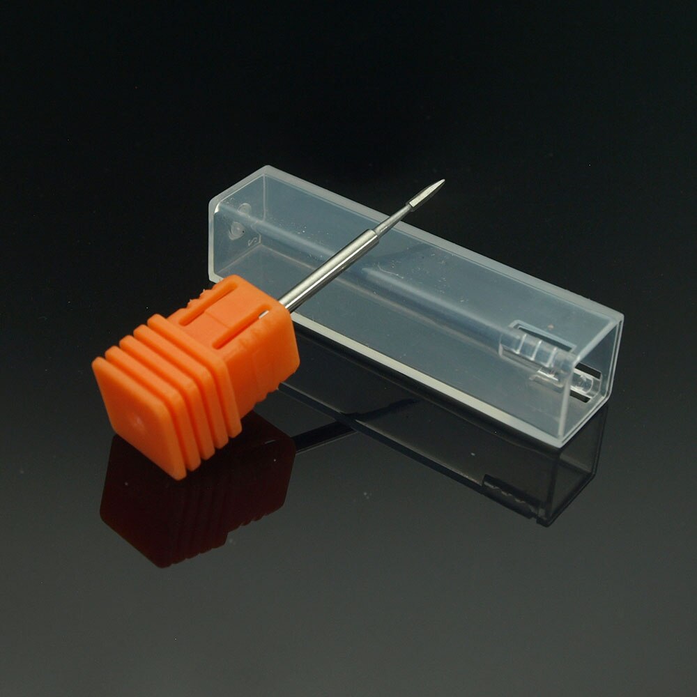 Broca pulidora de uñas de carburo natural, accesorios de máquina de manicura eléctrica, limas de uñas, broca de taladro, fresa: No2