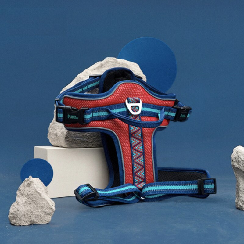 Mesh Harness Vest Adjustable Dog Harness Reflective Safe Harness Dog Breast Strap Leash Rope Dog Rope Dog Chain Dog Leash