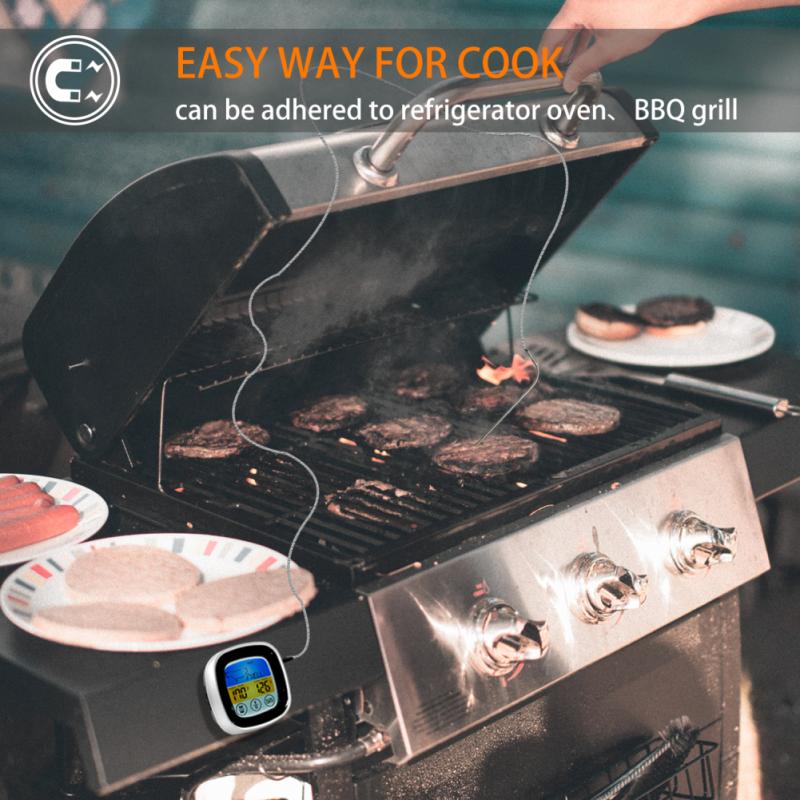 Digital Wireless Digital BBQ Grill Temperature Kitchen Oven Food Cooking Grill Smoker Meat Thermometer With Probe And Timer