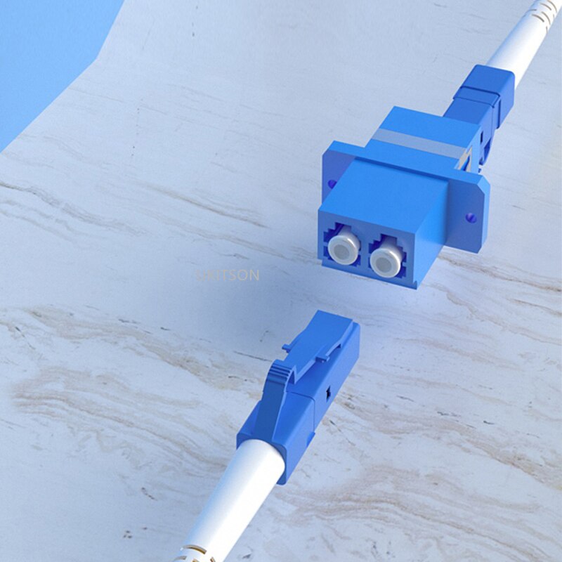 LC To LC APC UPC Duplex Coupler Plug Female Adapter Keystone 2 Ports LC-LC Optical Fiber Connector For Telecom Network Extension