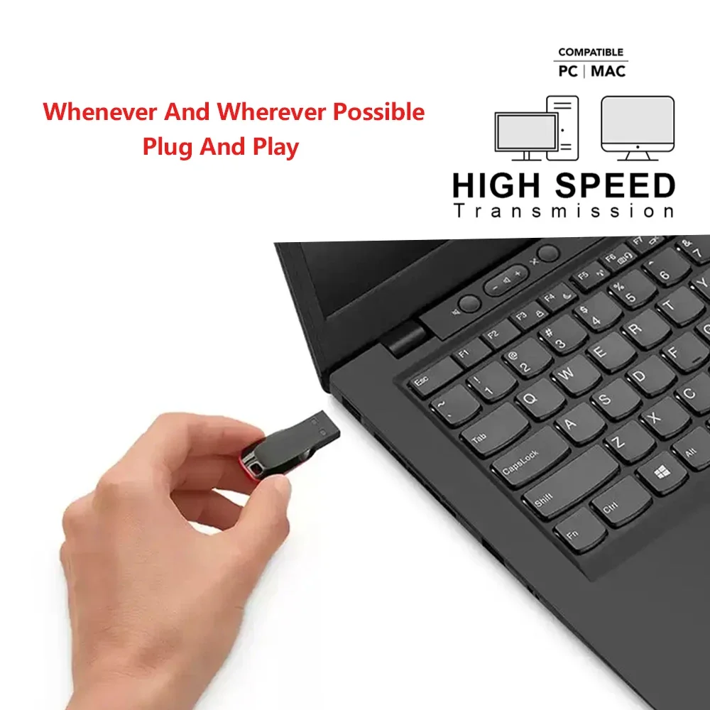 Szybki pendrive USB 2.0 64GB 32GB 16GB 8GB Pendrive USB Pendrive USB Pendrive Wodoodporny dysk U 128GB 512GB