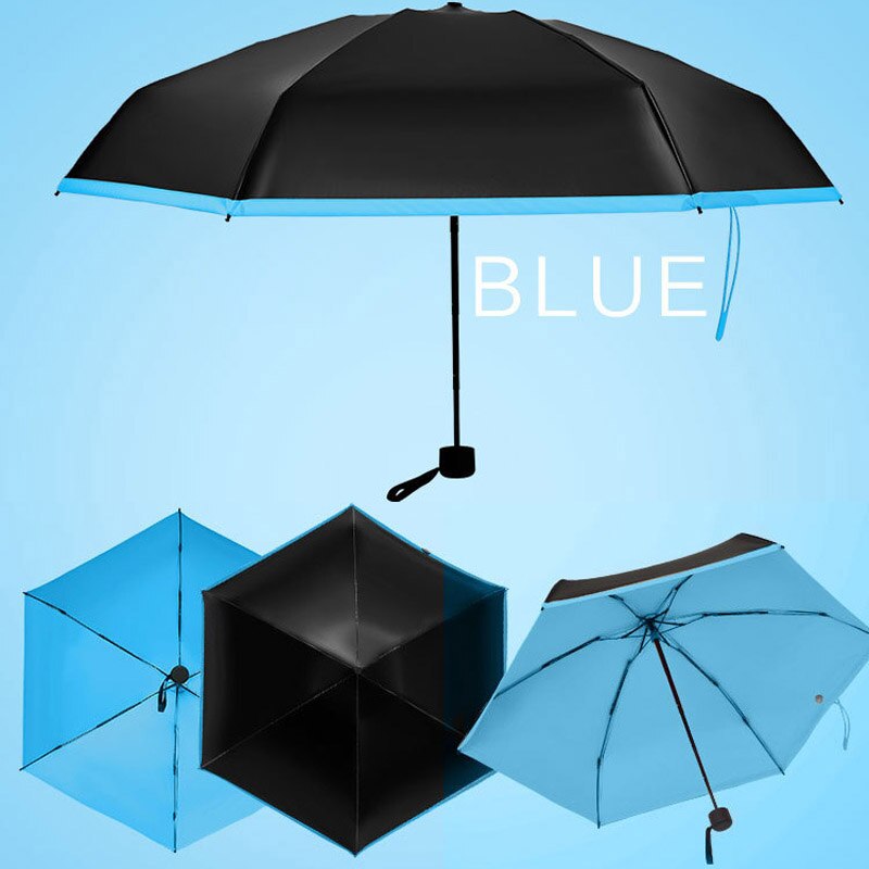 Mini Umbrella Folding Parasol Sunny Anti UV Small Pocket Umbrellas Rain Women Year Paraguas Mujer Sombrilla Ombrello