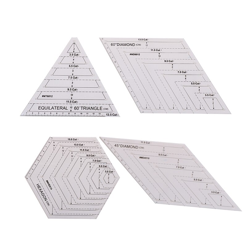 1PCS Ironing Ruler Measuring Tool Patchwork Tailor Craft Cloth Cutting Rulers Patchwork Ruler Quilting Rule