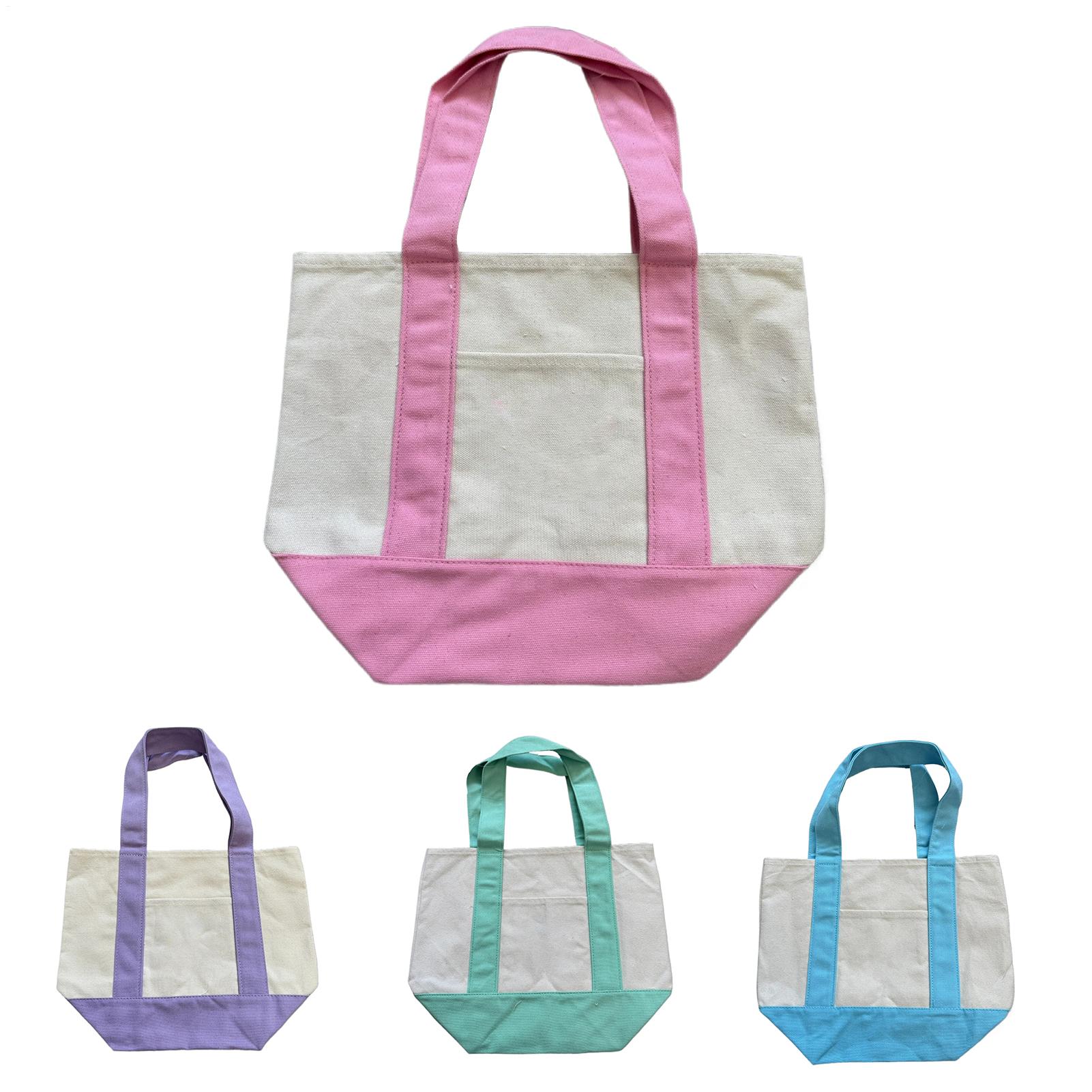 Tygväska i tyg, stora tygväskor, återanvändbara matväskor, trendig shoppingväska för camping, enkla axelväskor