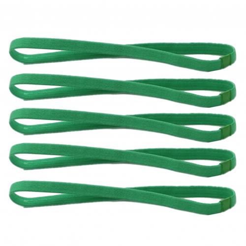 5Pcs Candy Farbe Frauen Männer Yoga Haar Bands Sport Stirnband Mädchen Sport Anti-slip Elastische Gummi Schweißband Fußball lauf: green