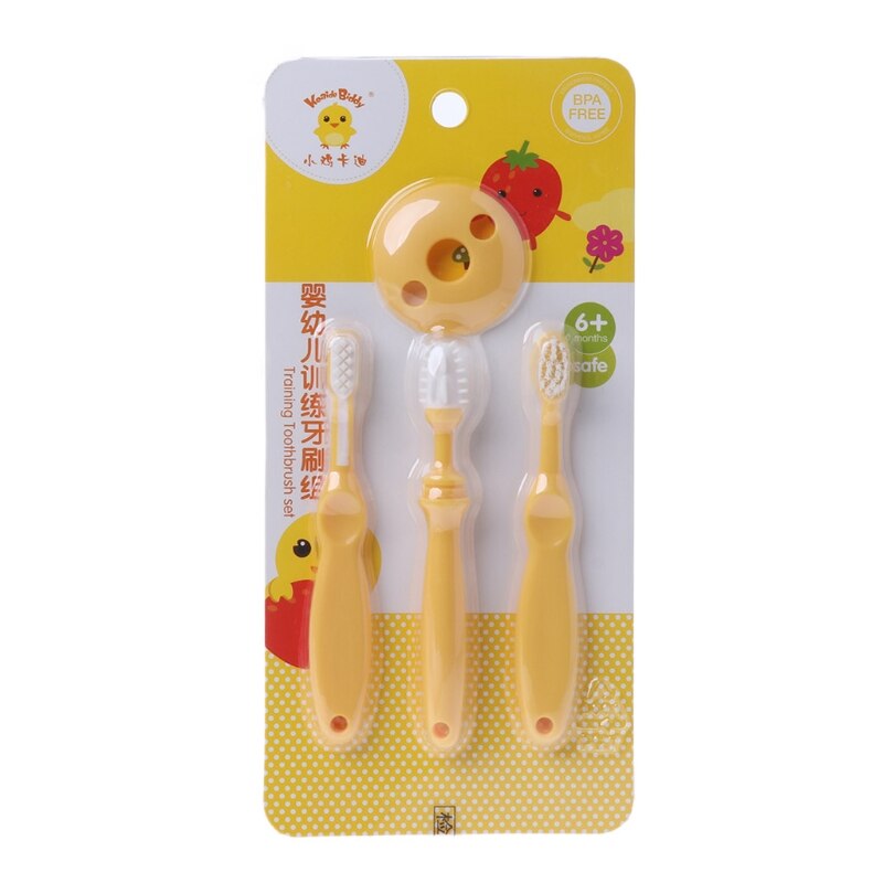 3 Stks/set Van Baby Tandenborstel Tandjes Training Soft Dental Care Massage Kid Oral-M15