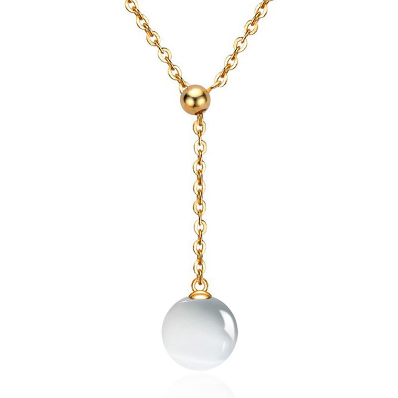 Nehzy S925 Stempel Zilver Vrouw Hanger Hanger Hoge Imitatie Parels Opal Shambhala Kristallen Sieraden Gouden Ketting