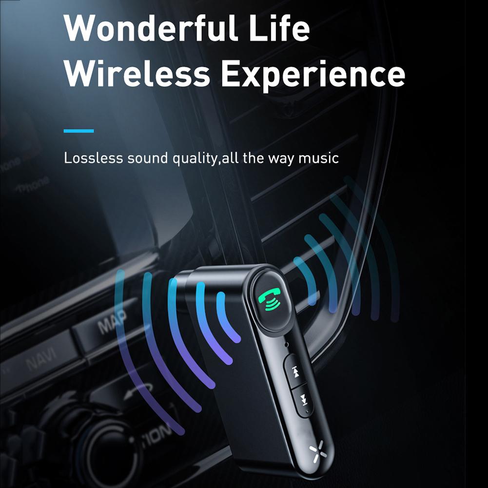 Auto Bluetooth 5.0 Draadloze Adapter 3.5Mm Audio Ontvanger Handsfree Bellen Ondersteunende Adapter Brede Compatibiliteit Ontvanger