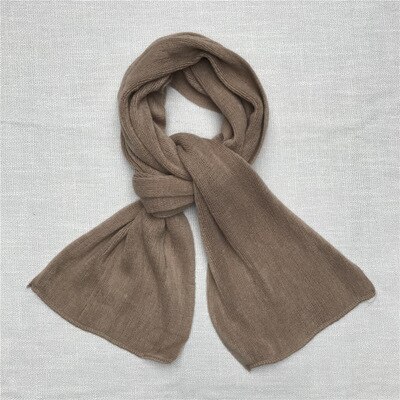 Écharpe en cachemire doux pour homme et femme, Style japonais, foulard au toucher, noir, bleu marine, classique, rouge, hiver: Color 1