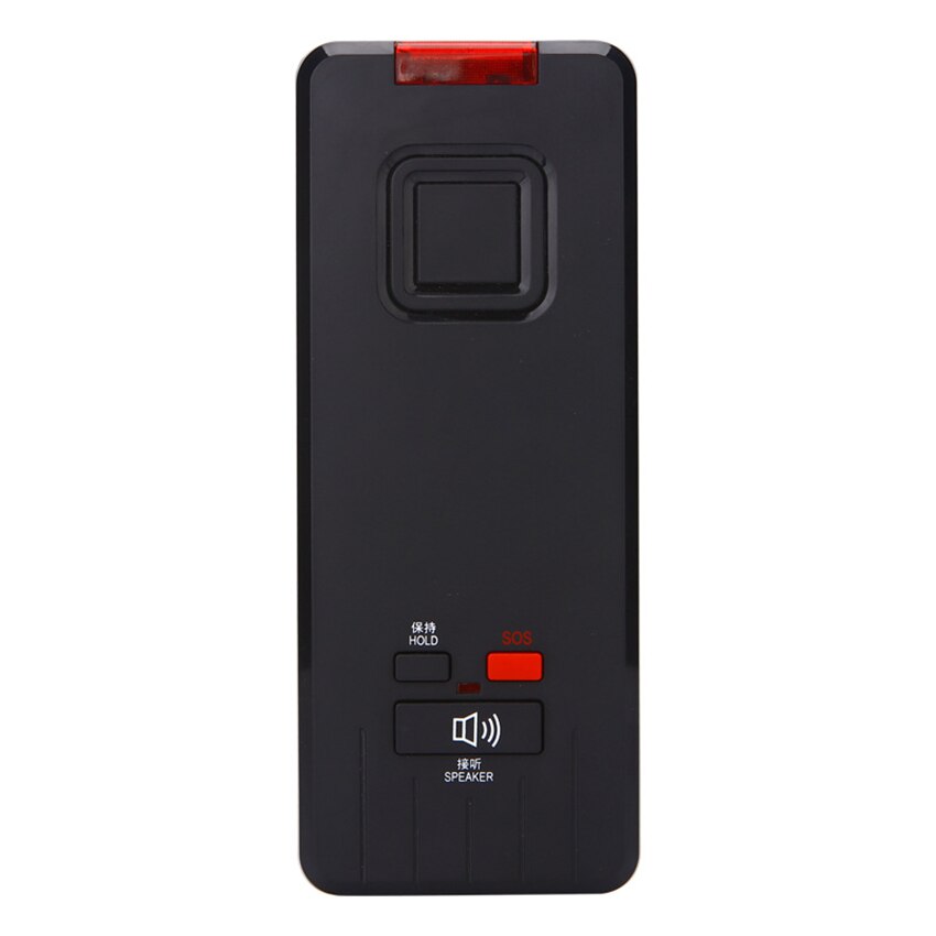 Wall-mounted Telephone, No Handset, Hotel Landline Wall Phone Speaker for Business Office, SOS Fast Dial, Automatic Take-up: black