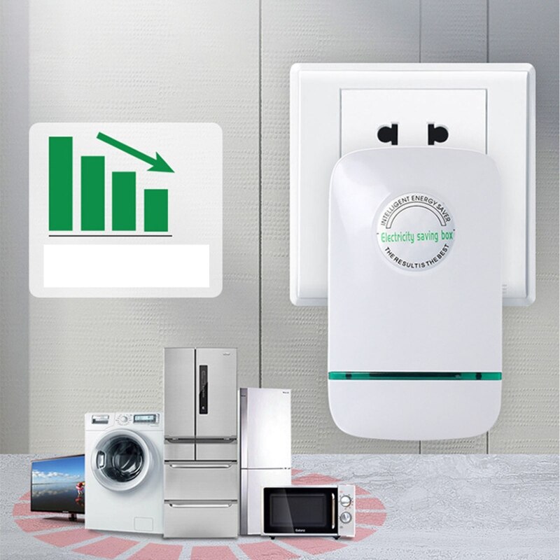 Ahorrador de energía para el hogar, enchufe de ahorro de energía Industrial, ahorro de energía y alta eficiencia, 90V-250V, 1 unidad