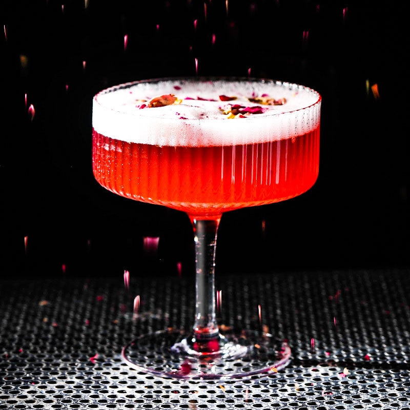 Gestreepte Cocktail Glas, Creatieve Persoonlijkheid Martini /Margarita Glas, Bar Wijn Glas, Beker
