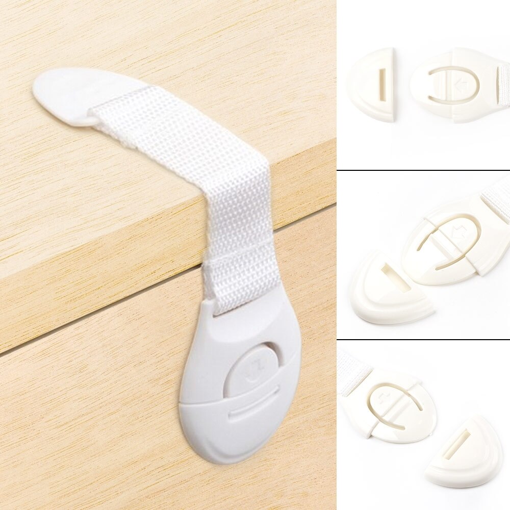 10PCS Baby Safety Lock Children Cabinet Drawer Door Fridge blockers Plastic Lock For kids safety protection cover