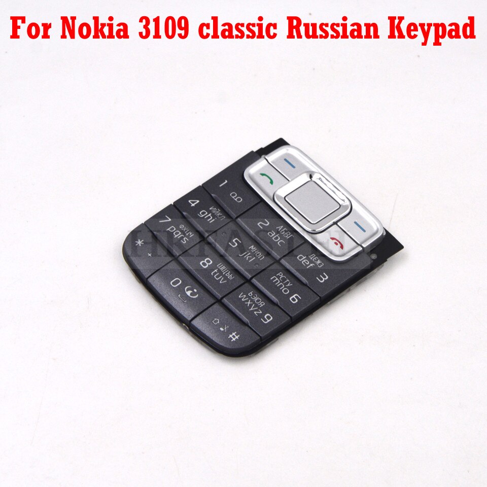 HKFASTEL Cover For Nokia 3110c 3110 Classic 3109c 3109 Mobile Phone Full Housing with Keypad Case Tool: 3109C Russian Key