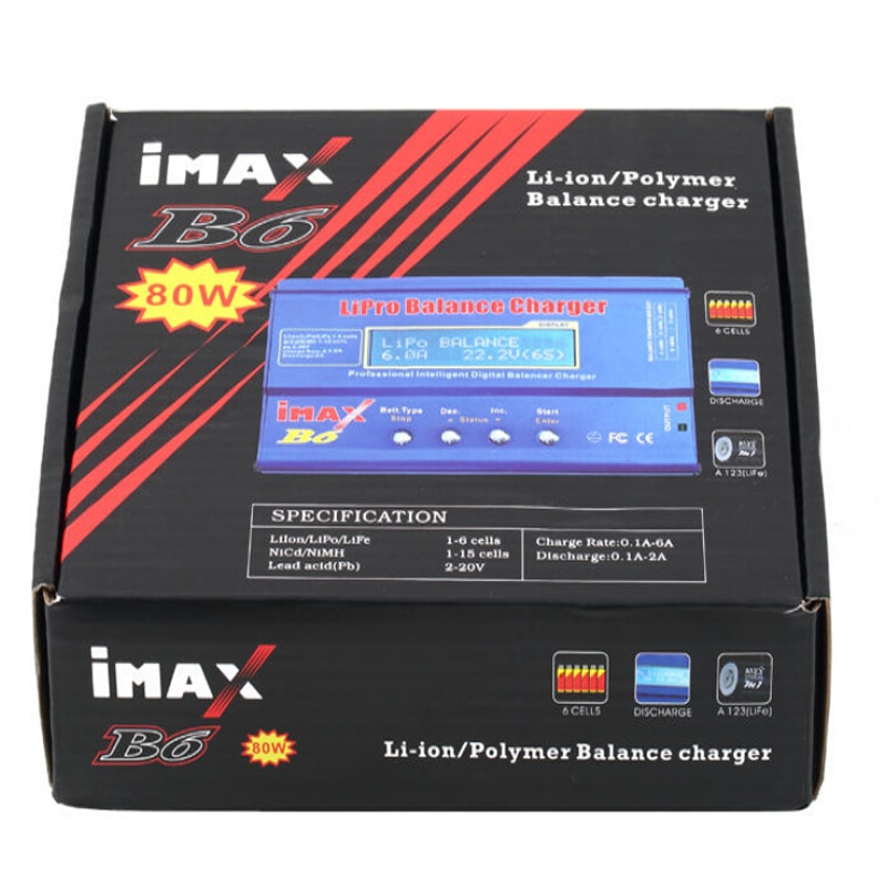 iMAX B6 Lipro NiMh Li-Ion Ni-Cd RC Accu Balance Digitale Lader voor NiMH NiCd Batterij 80 W Max