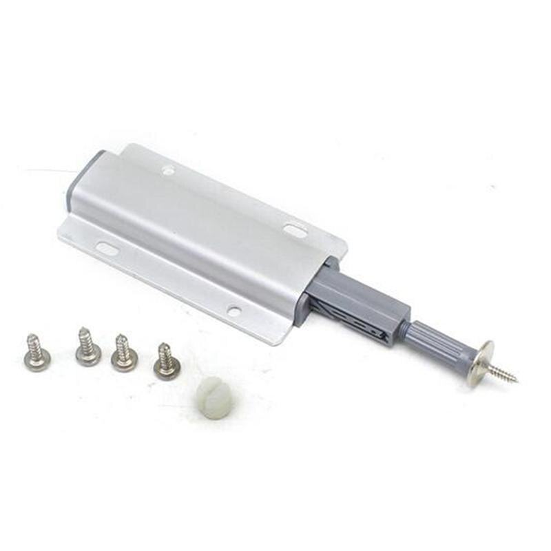 Alloy Cabinet Cupboard Door Drawer Push To Open System Damper Buffer For Closet Cupboard Cabinet Furniture (Silver)