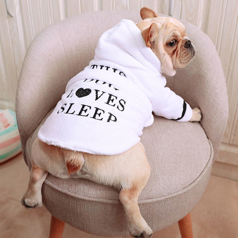 Hond Badjas Hond Pyjama Slapen Kleding Indoor Huisdier Bad Drogen Handdoek Kleding Voor Puppy Hond Katten Huisdier Accessoires J #