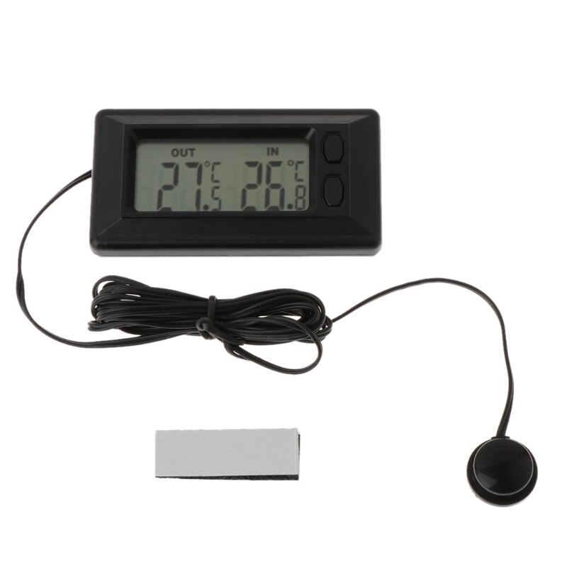 Auto Auto LCD Digital Anzeige drinnen draussen Thermometer Meter Mit 1,5 m Kabel J0PE