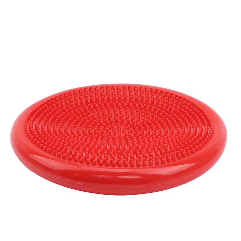 Yoga Balance Ball Training Balanced Cushion Fitness Massage Ball Adult Padded Practice Feet Rehabilitation Thick Yoga Ball: Big red