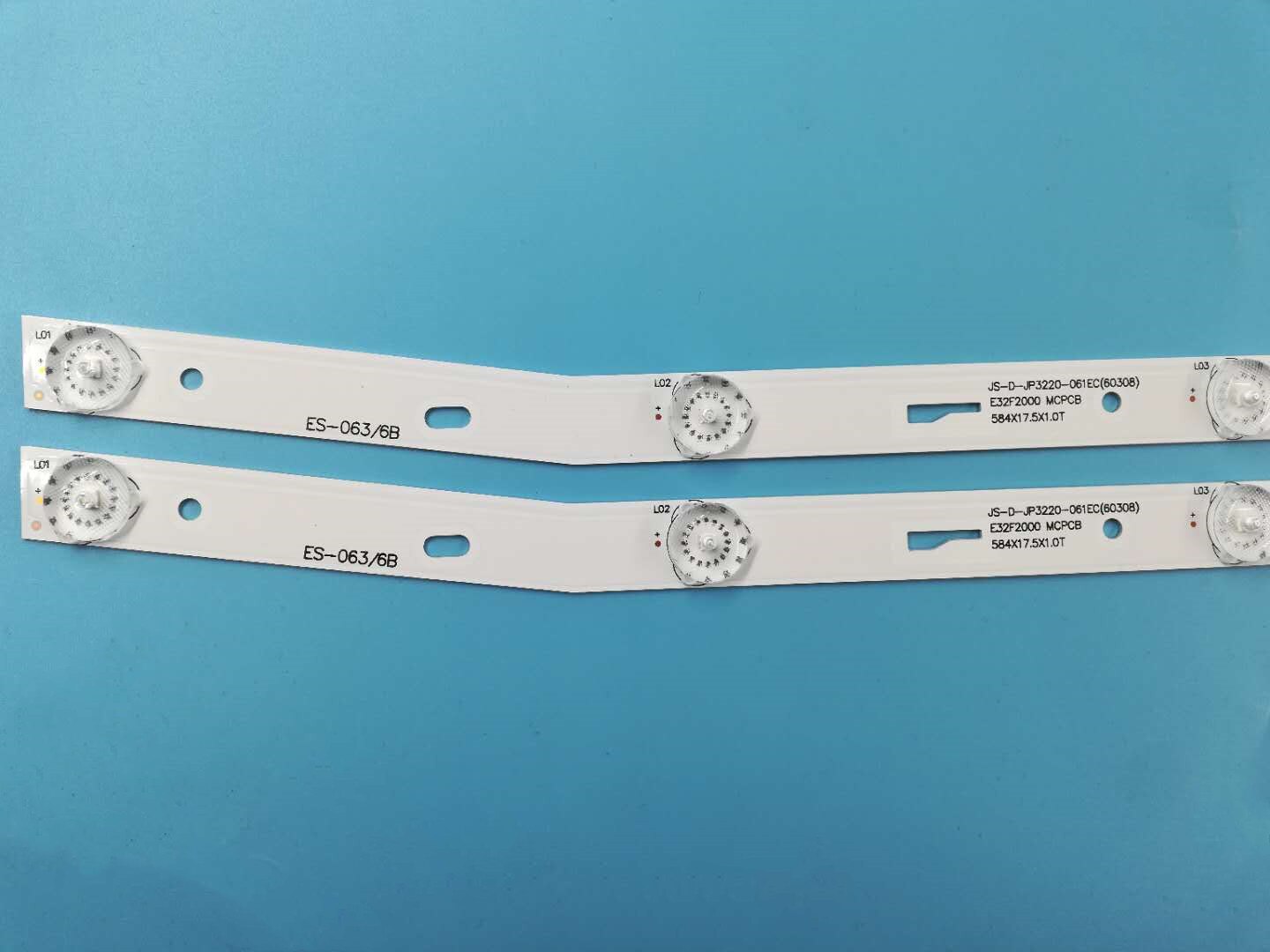 1Set = 2 Stuks Voor Nuova Led Backlight Strip JS-D-JP3220-061EC XS-D-JP3220-061EC E32F2000 Mcpcb