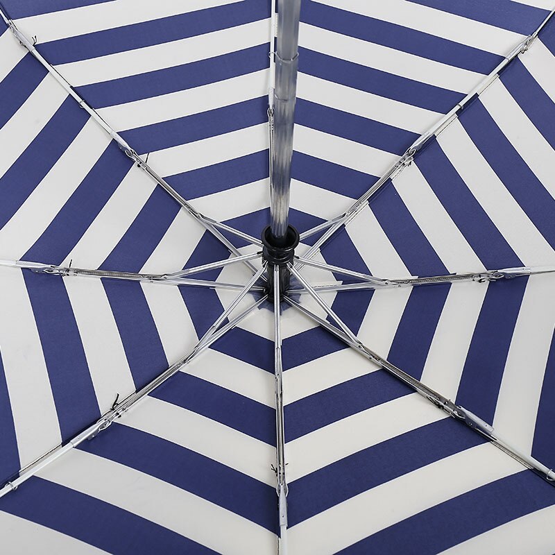 Rayure parapluie pluie femmes moschino femmes automatique pliant parapluie 8Rib coupe-vent parapluie Anti-UV Art Umrella 6U25