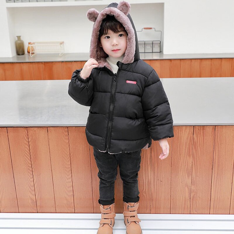Winter Kids Jas Kinderen Warm Hooded Bovenkleding Jas Voor Jongens Meisjes 2-6 Jaar Peuter Snowsuit Op Zowel Side jas