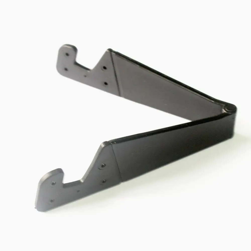 Foldable V Shape Cellphone Stand Holder Mobile Tablet Adjustable Desk Support Holder Rack Cellphone Tabletop Holder: black