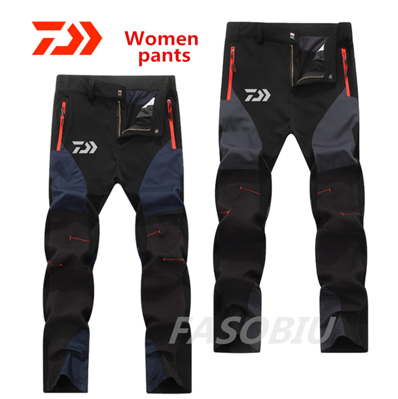 Summer Outdoor Sports Stretch Hiking Pants Women Waterproof Wear-resistant Breathable Wicking Female Daiwa Fishing Pants