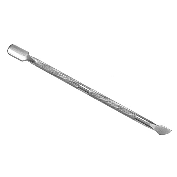 Lima de uñas, cutícula, cuchara, removedor acero inoxidable, cortador de manicura