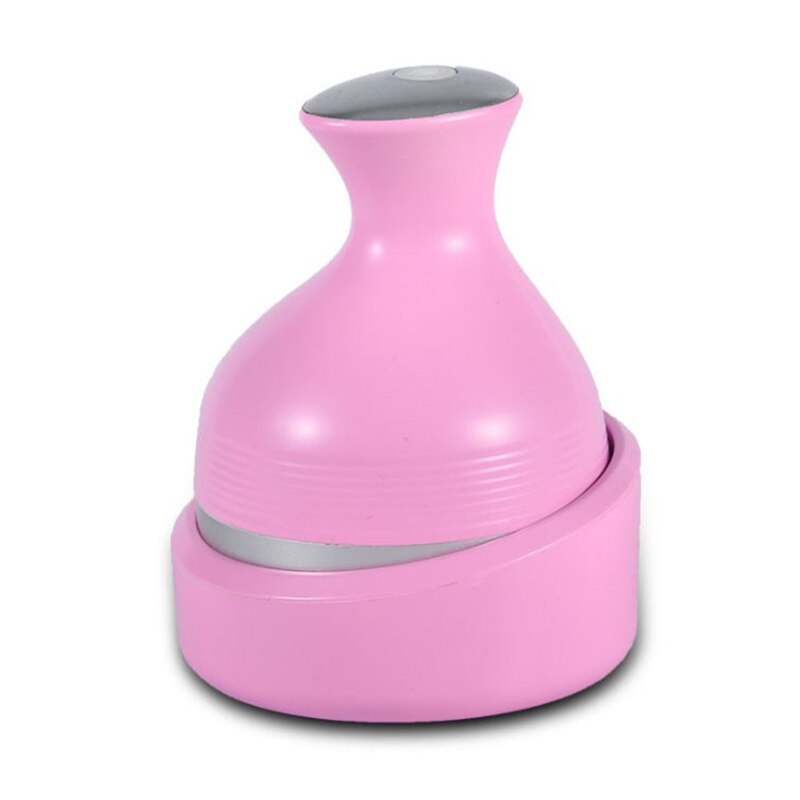 Masajeador inteligente con carga de gatos, masajeador de cabeza 3D para gatos, giratorio automático, resistente al agua, limpiador eléctrico de polvo con garra de dragón: Rosa