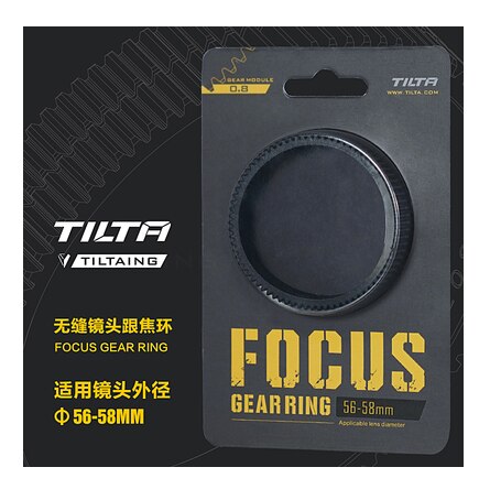 Tilta Tiltaing Seamless Focus Gear Ring 360 ° Rotation Silent Follow Focus Ring For SLR DSLR Camera Accessorie: 56-58mm