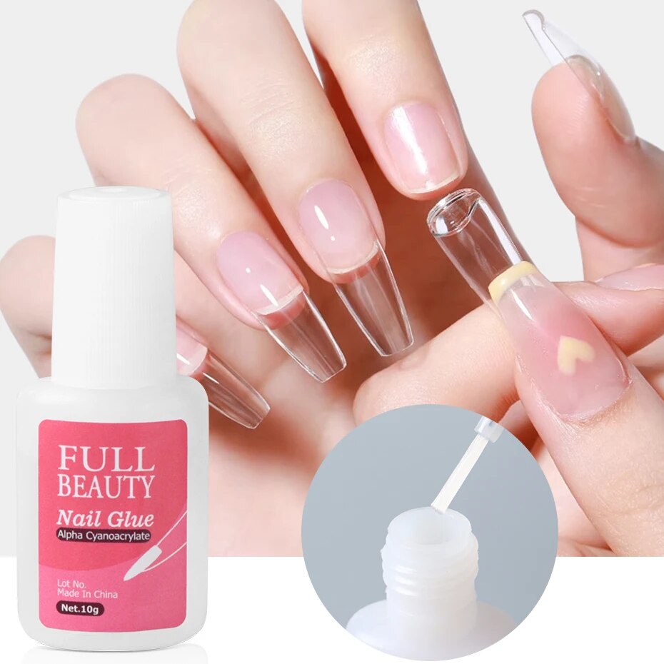 Nagel kleber Gel für falsche Spitzen Nagel Kunst Dekoration Klebe werkzeug falsche französische Spitzen Kleber Gel schnelle Verlängerung kleben für NäGel