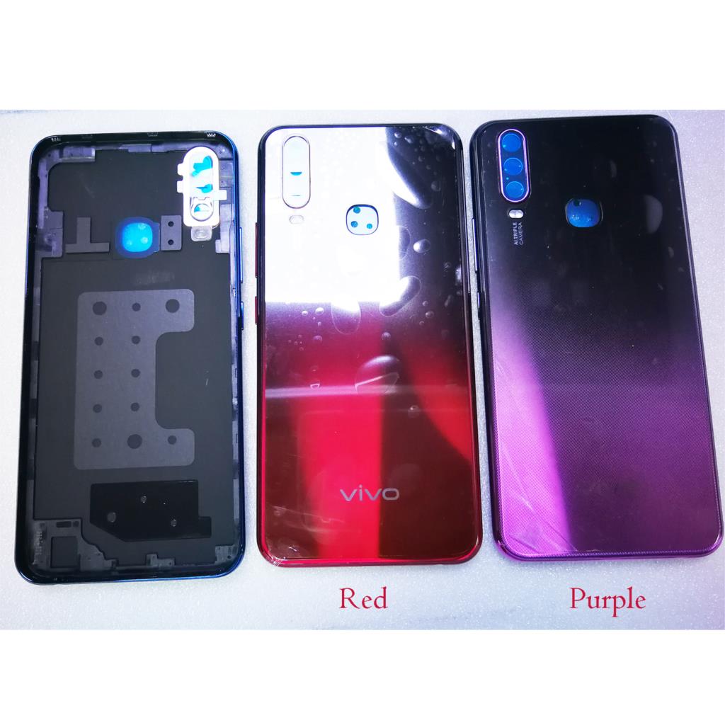 Original Battery Cover for Vivo Y12 Y15 Y17 - Plastic Back Case