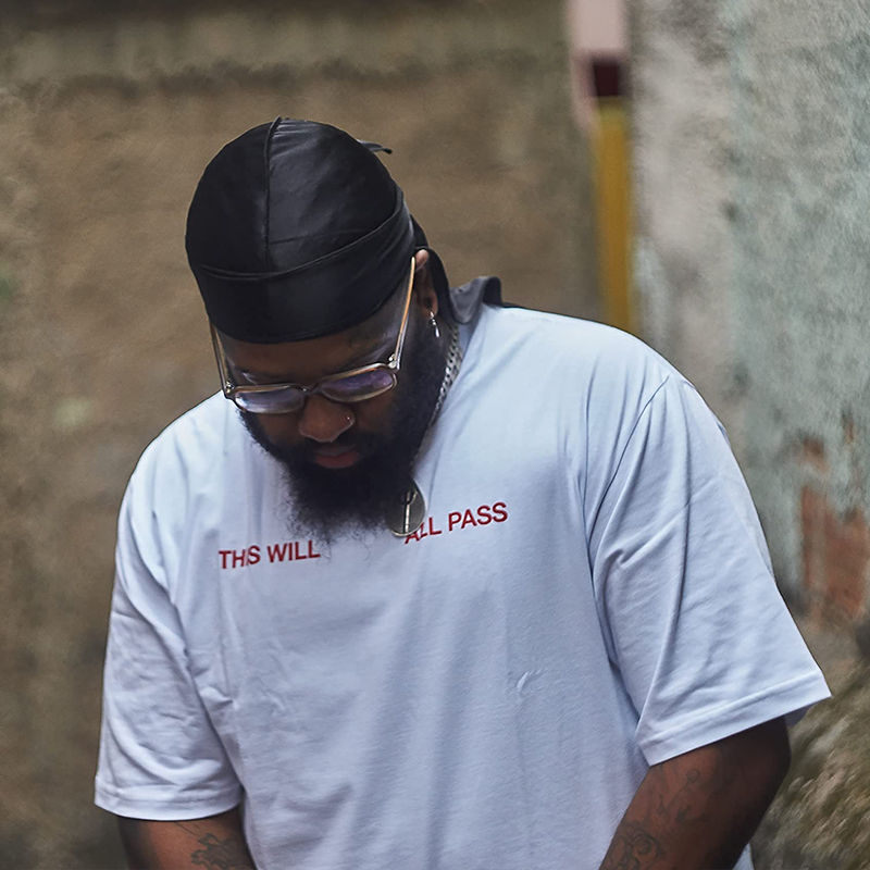 Cola larga Unisex adulto satén Doo trapo Durag pañuelos gorra sombrero de pirata turbante hombres Hip Hop diadema motorista diadema mujeres sombreros