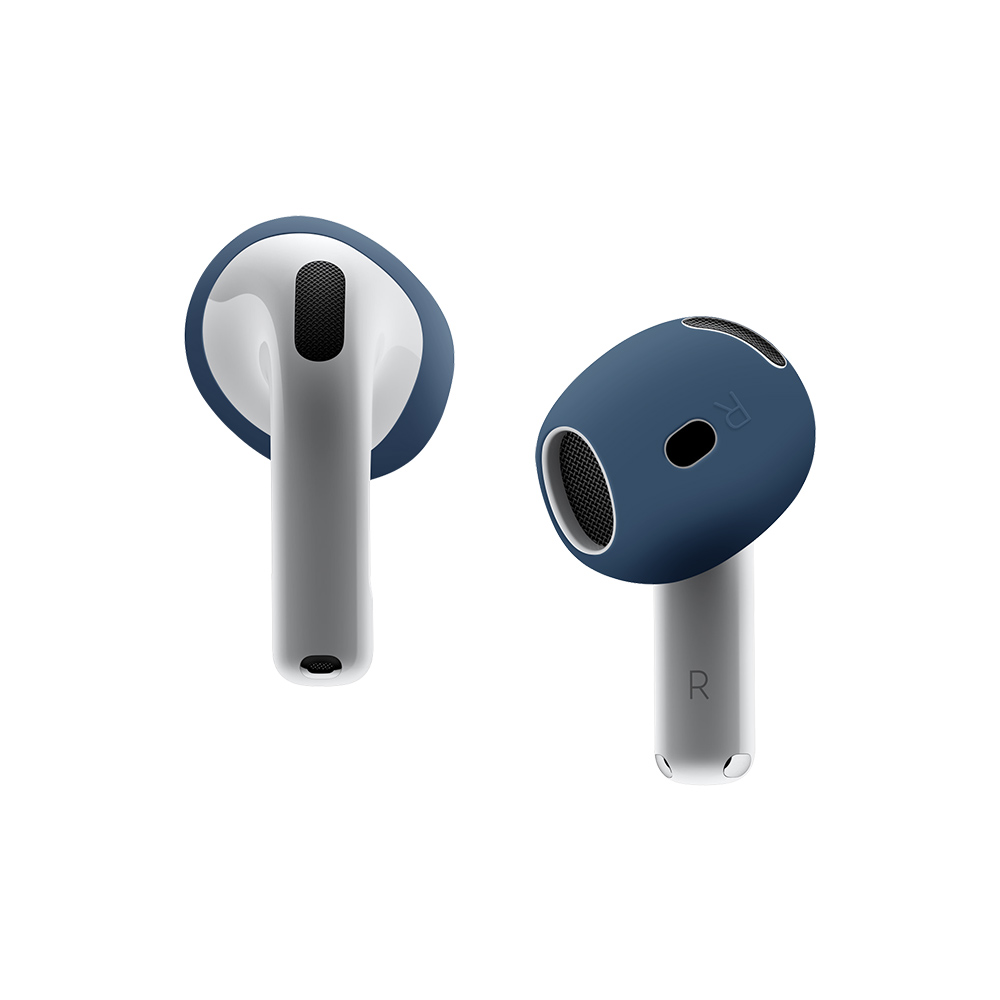 1Stck Für AirPods 4 Ohr Kappe Ohr Abdeckung Griff Tipps Kopfhörer Zubehör fallen Für Apfel AirPods 4 4th Generation Anti Unterhose Ohrhörer: Licht Grau