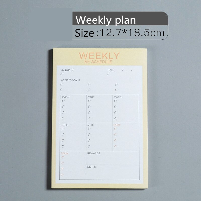Planner notesbog kontorartikler skole papirvarer dagligt ugentligt månedligt dagsorden planlægning tidsstyring bog papirvarer: 03
