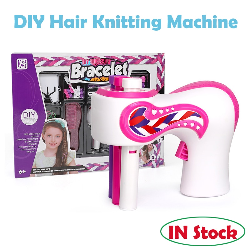 Elektrisk automatisk diy hår stickning maskin fläta hår verktyg twist stickning maskin hår stickning roll vriden flicka