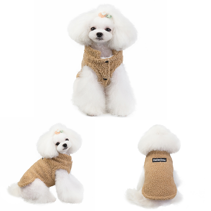 Hond Kleren Katoen Wol Puppy Kleding Winter Warm Katoenen t-shirt Vesten Voor Chihuahua Franse Bulldog Zachte Puppy Pet kostuums